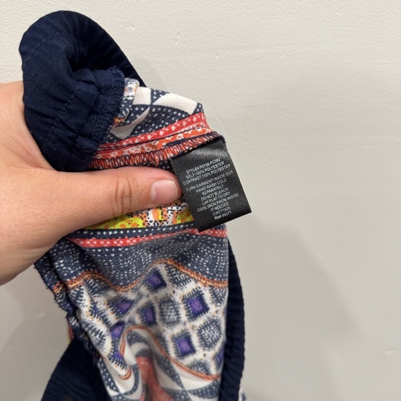 Anthropologie Sanctuary Colorful Printed Drawstring Lightweight Pants XS - Picture 7 of 7